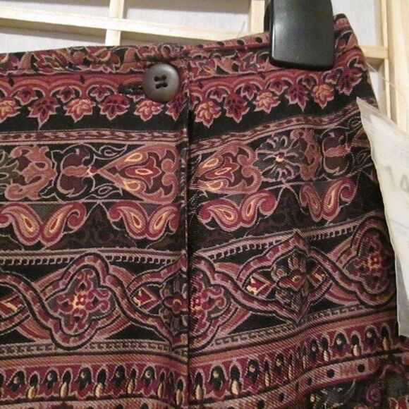 NWT Hunt Club Boho Print Multi Color Wrap Skirt 14 - Picture 4 of 6
